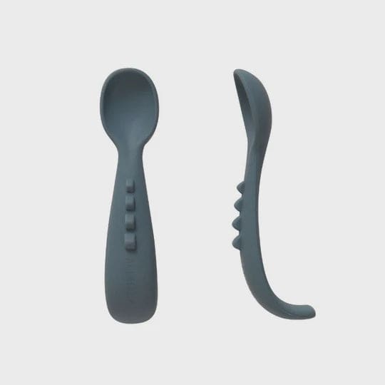 Comfy Grip Silicone Spoons 2pk - Slate Blue - Dinner Sets