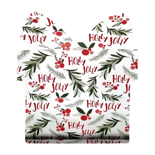 Complimentary Gift Wrap - Holly Jolly White - Gift