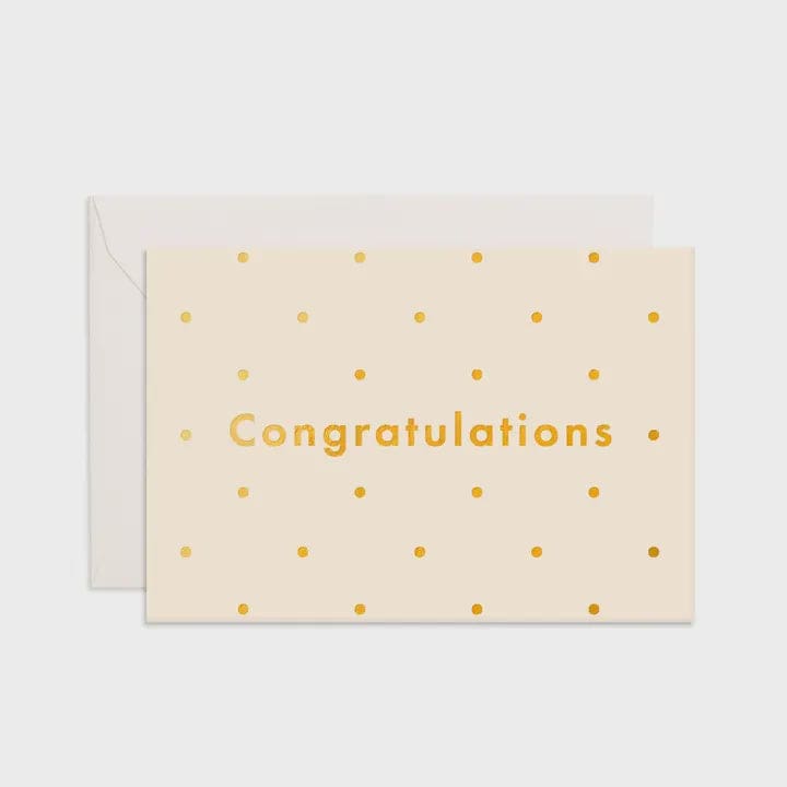 Congratulations Dots Mini Greeting Card - Cards