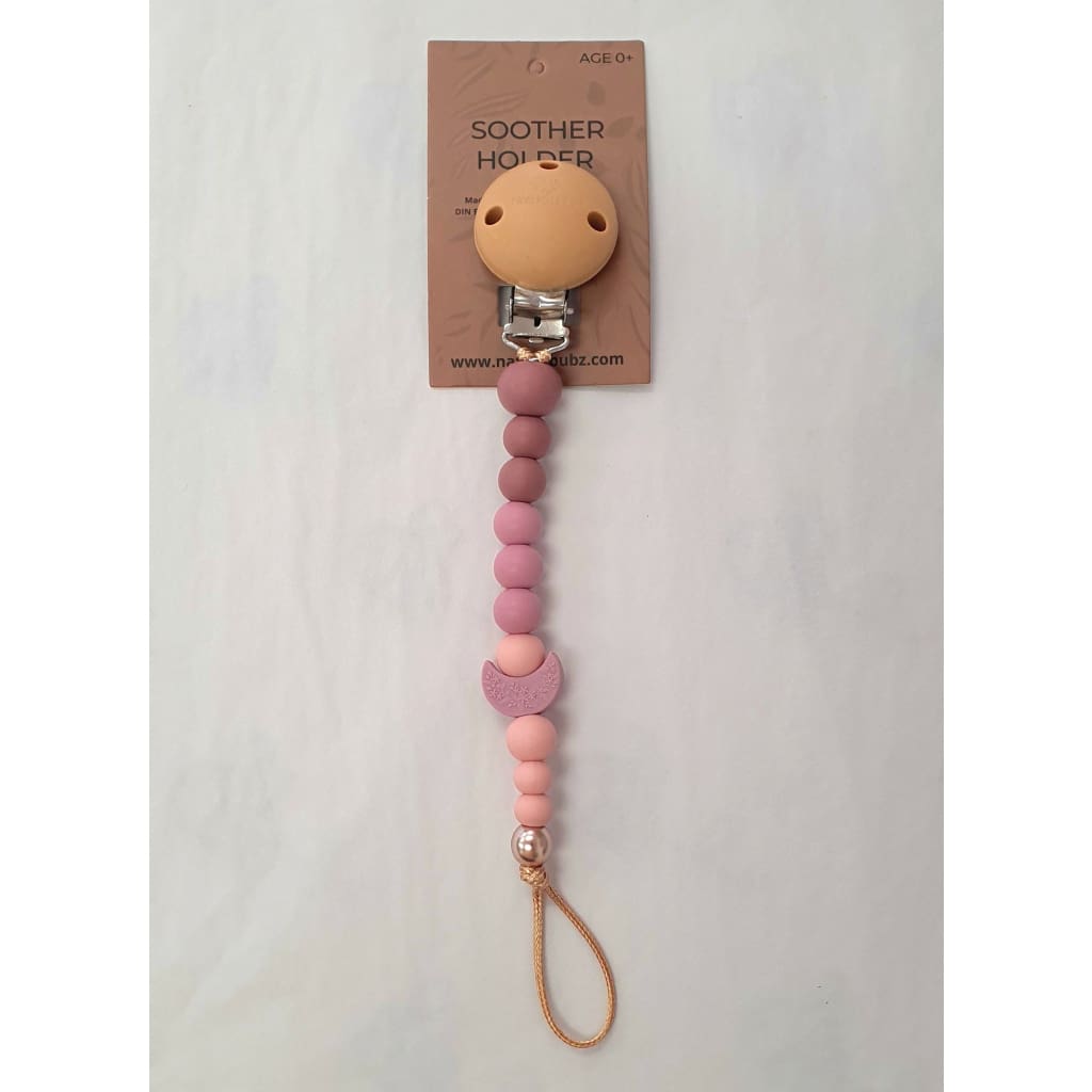 Crescent Moon Dummy Clip - Mauve - Dummy Clips