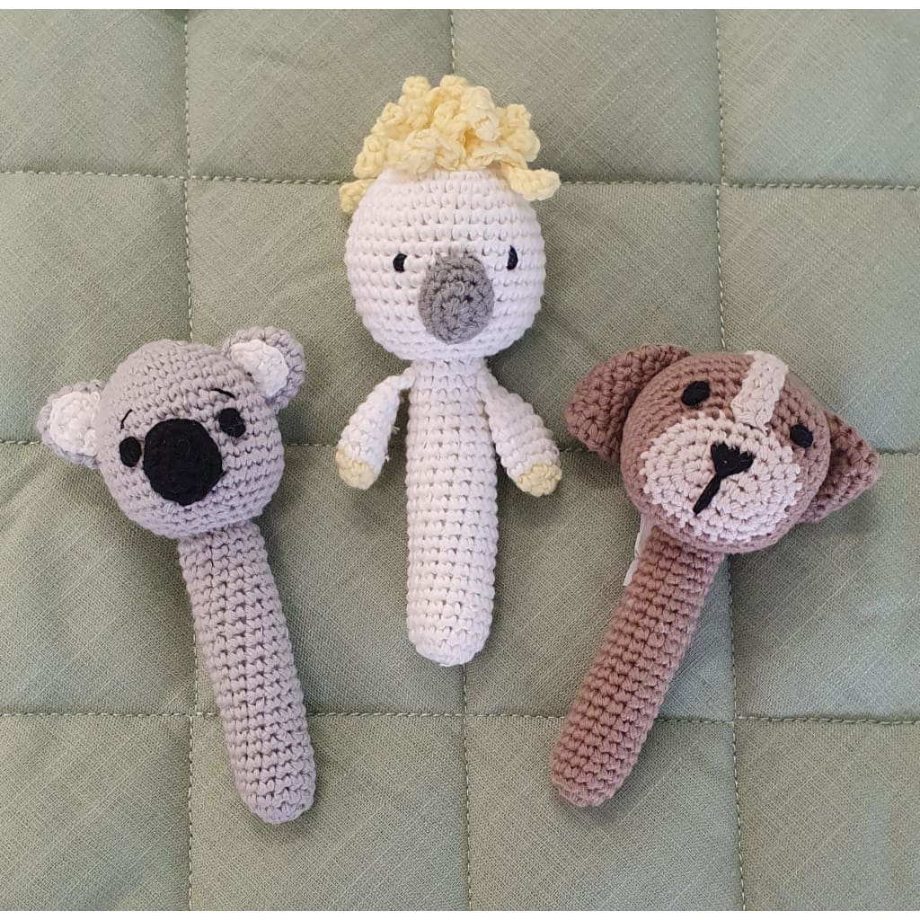 Crochet Hand Rattle - Petite Vous - Baby Rattles