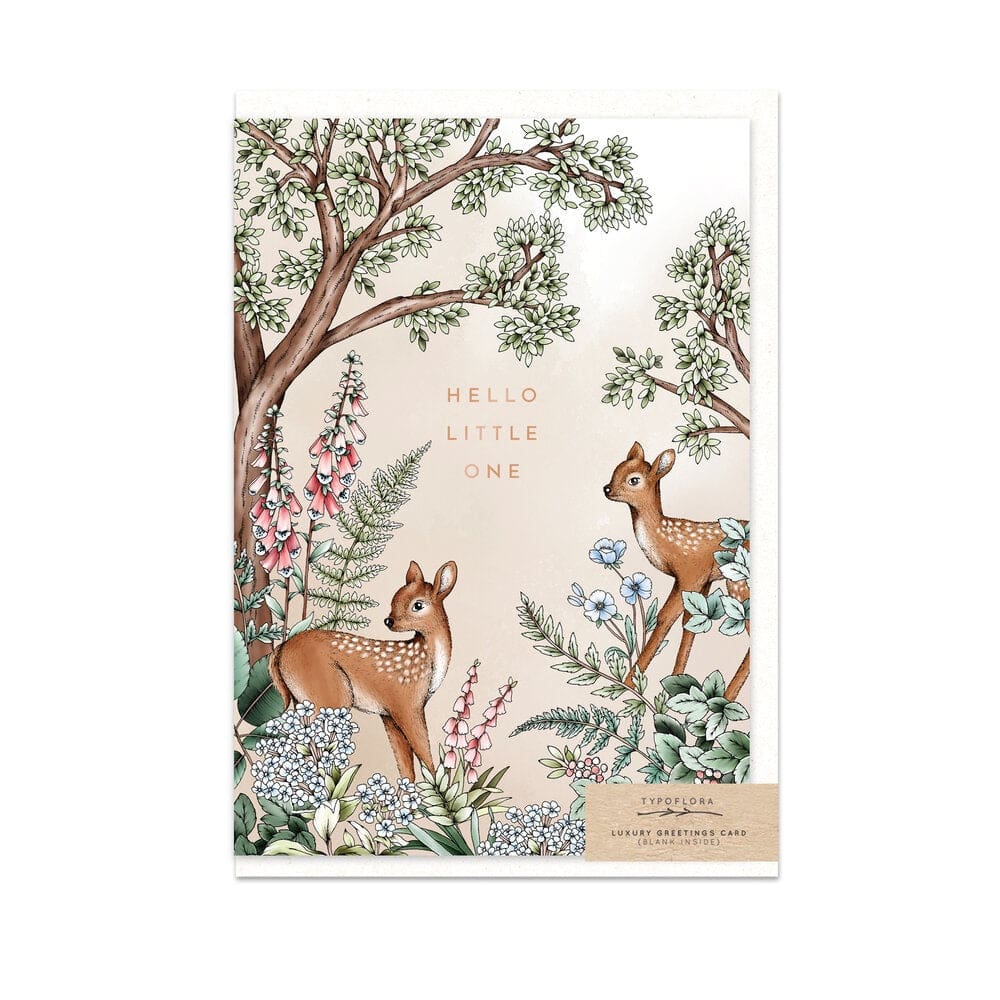 Deer Baby - Hello Little One - Greeting Cards