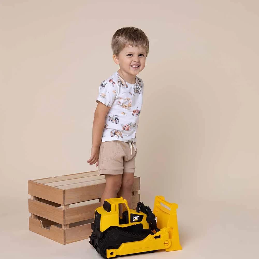 Diggers &amp; Tractors Organic T - Shirt - Baby Boy Clothing
