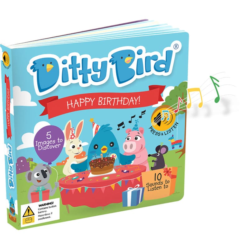 Ditty Bird - Happy Birthday! Sounds Board Book - All Books