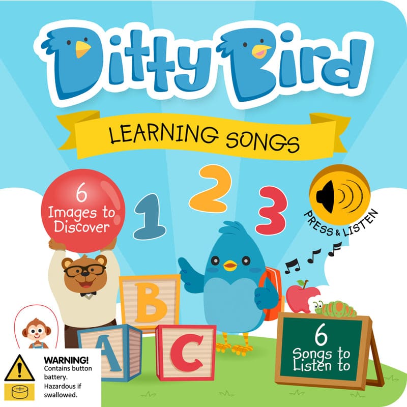 Ditty Bird - Learning Songs Musical Board Book - All Books