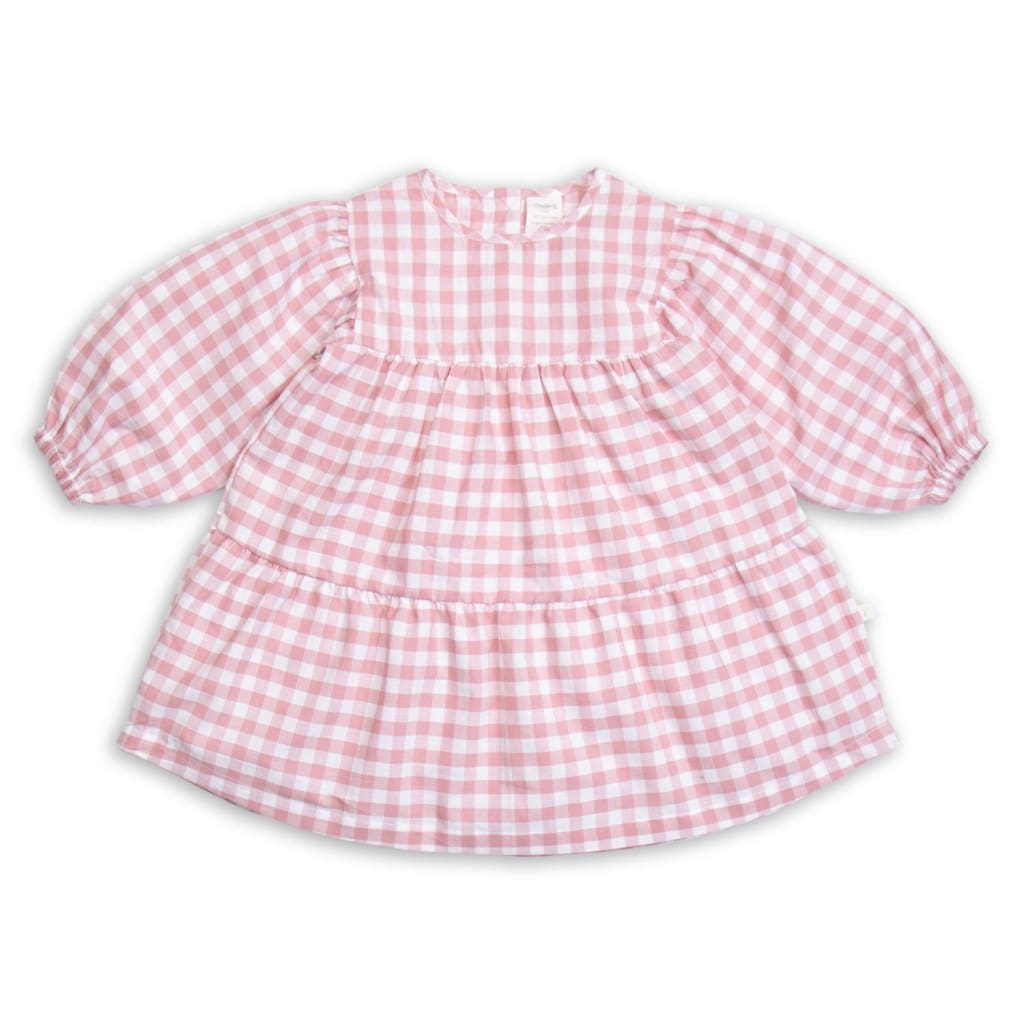 Dress Layered Rose Gingham - Baby Girl Clothing