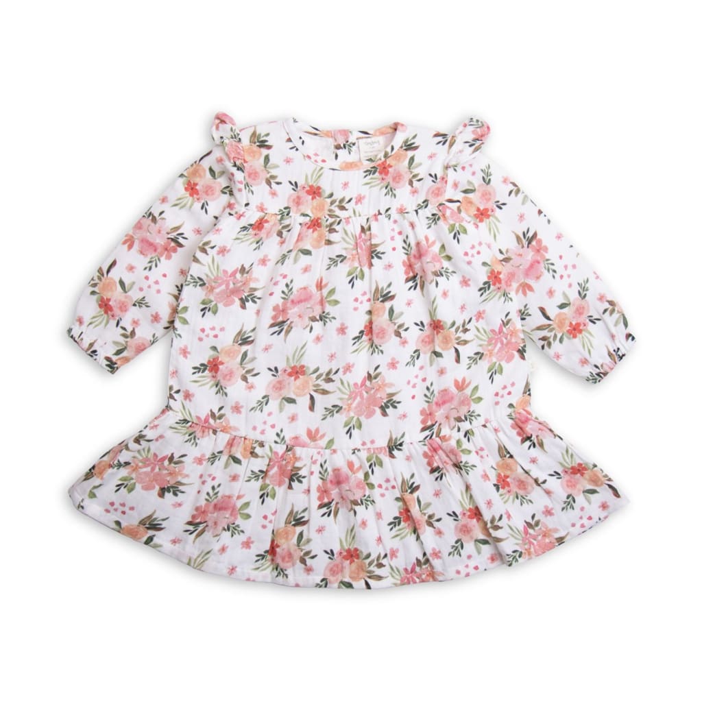 Dress Muslin Winter Bouquet - Toddler 2 - 3yr Girls Clothing