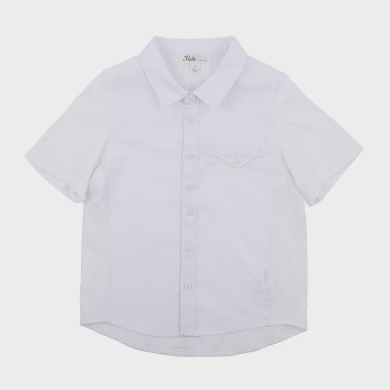 Edward Knit Linen Shirt 3-7yrs - Clothing