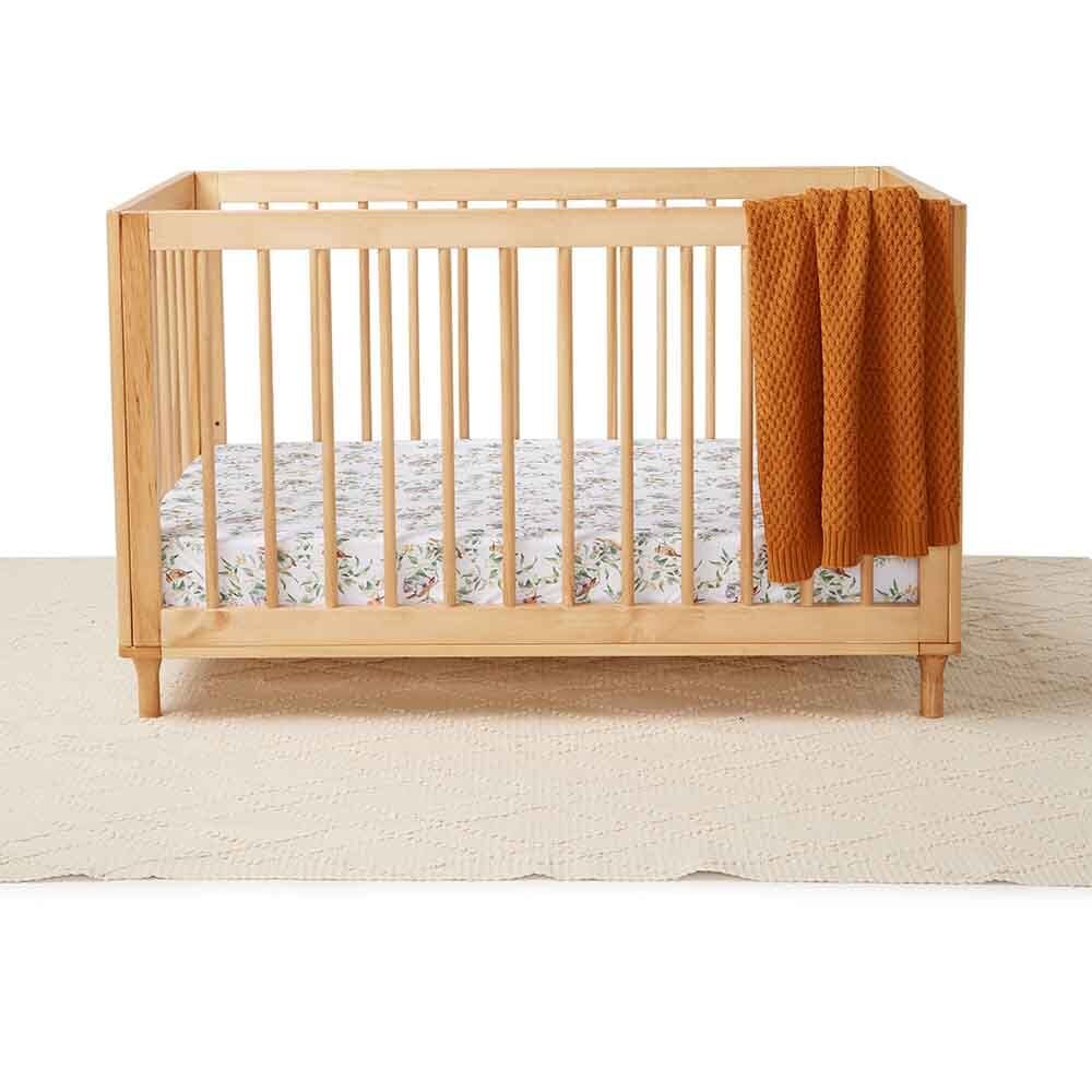 Eucalypt - Fitted Jersey Cot Sheet - Baby Boy Clothing