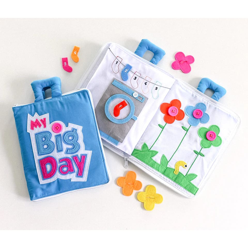 Fabric Activity Book - My Big Day (Blue Cover) - Books