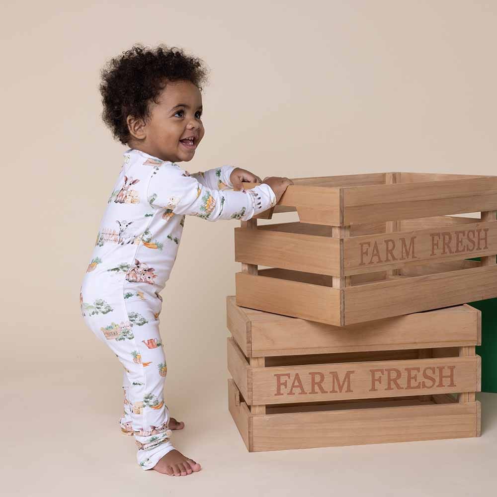 Farm Organic Growsuit - Baby Boy Clothing
