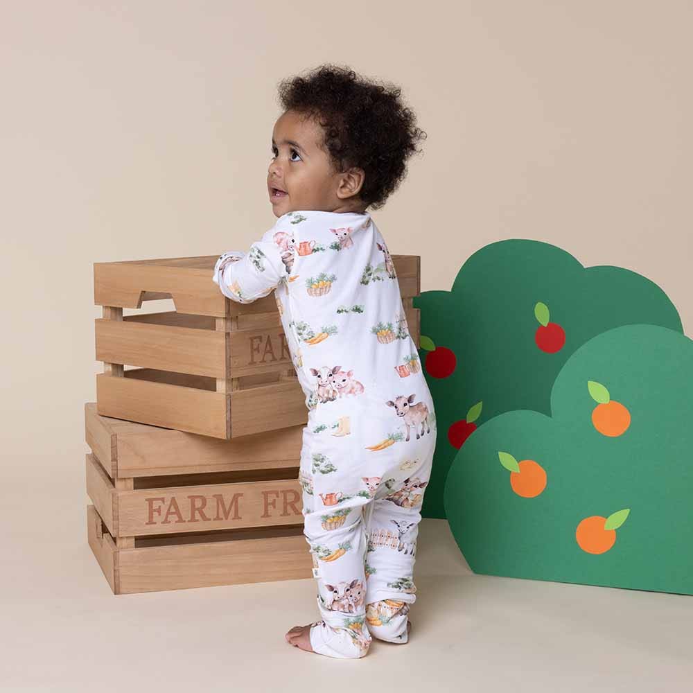Farm Organic Growsuit - Baby Boy Clothing