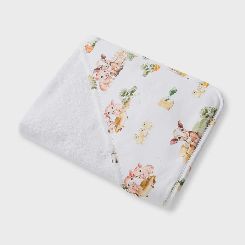 Farm Organic Hooded Baby Towel - Towels
