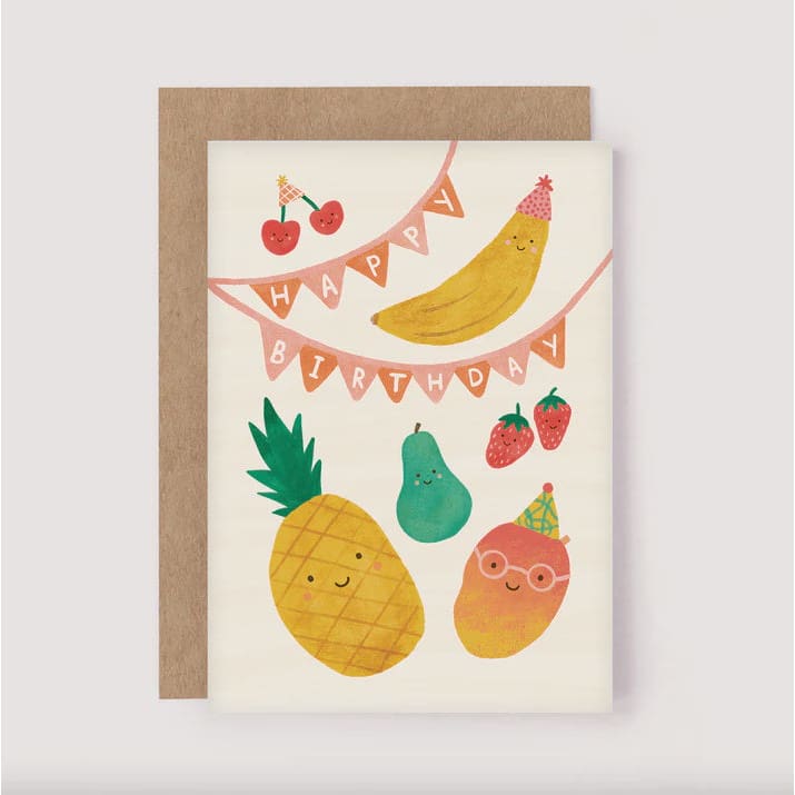 Fruit Party Birthday Card - Greeting Cards