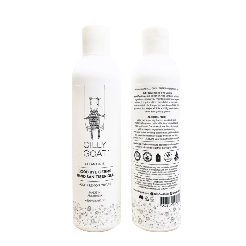 Gilly Goat Good Bye Germs Sanitiser Hand Gel 250mL - For Mum