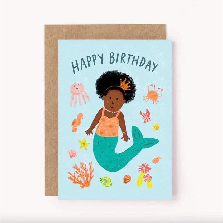Greeting Card - Happy Birthday Mermaid - Gift