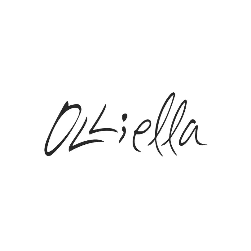 Handwritten ’Oliella’ logo.