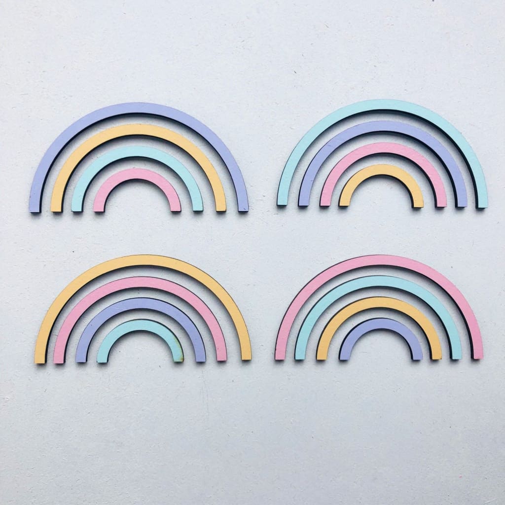 Hello World Plaque - Rainbow Pastels - Decor