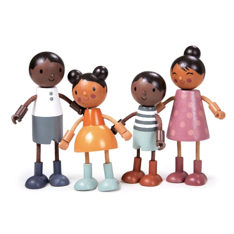 Humming Bird Doll Family with Flexible Arms &amp; Legs - play