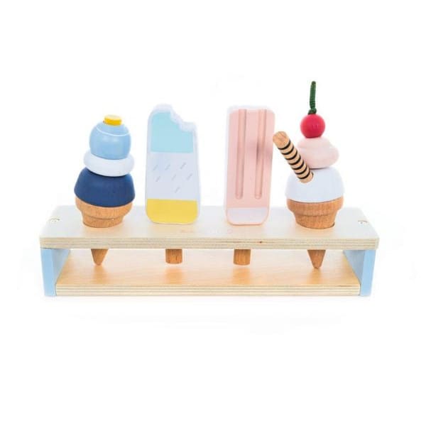 Ice Cream Stand Play Set - Wooden Toys