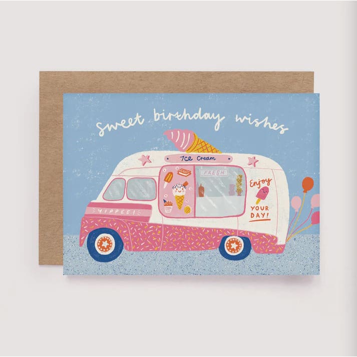 Ice-Cream Van Birthday Card - Greeting Cards