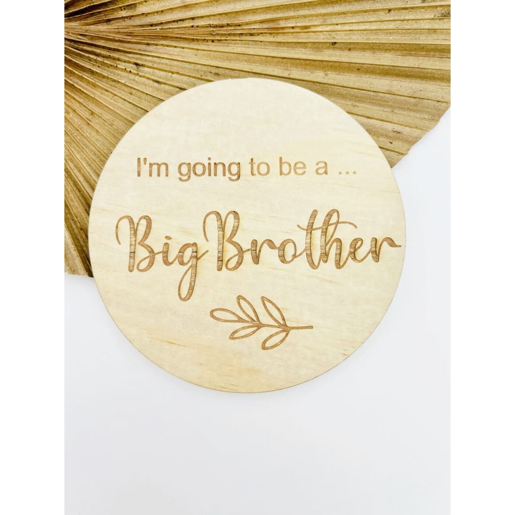 I’m Going To Be a.... Big Brother - Milestone Cards