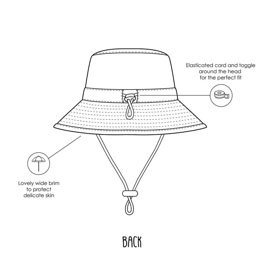 Kimono Dragon Wide Brim Bucket Hat - Hats