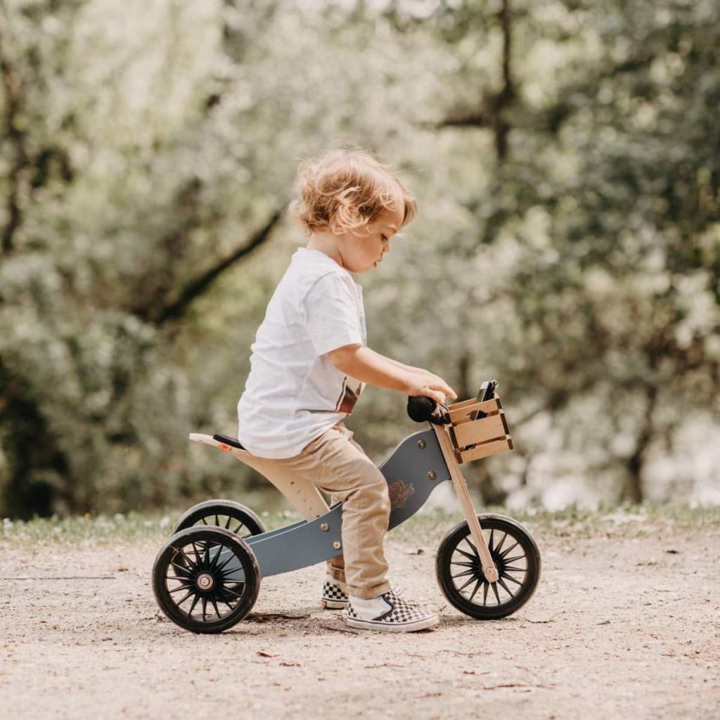 Kinderfeets Tiny Tot PLUS 2 in 1 Trike - Slate Blue - Trikes