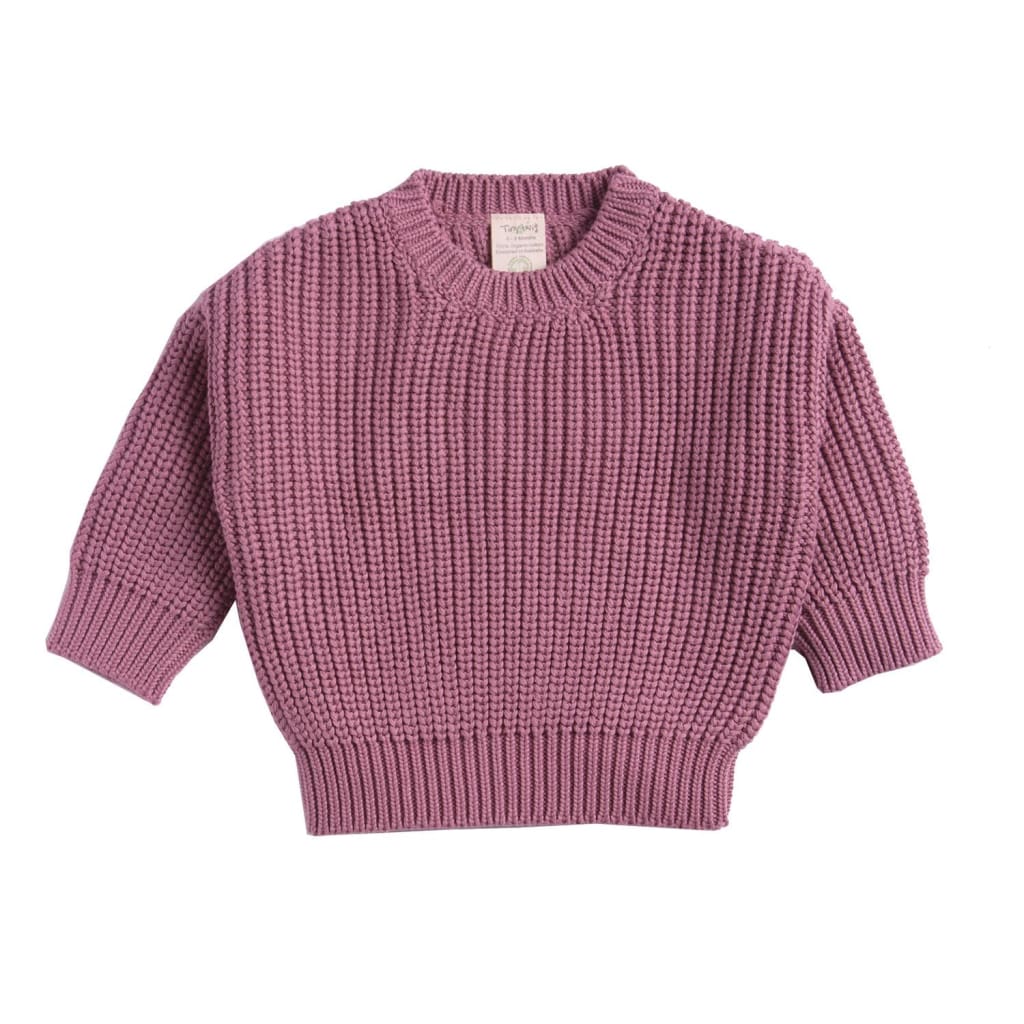 Knitted Chunky Jumper - Rose - Girls Clothing