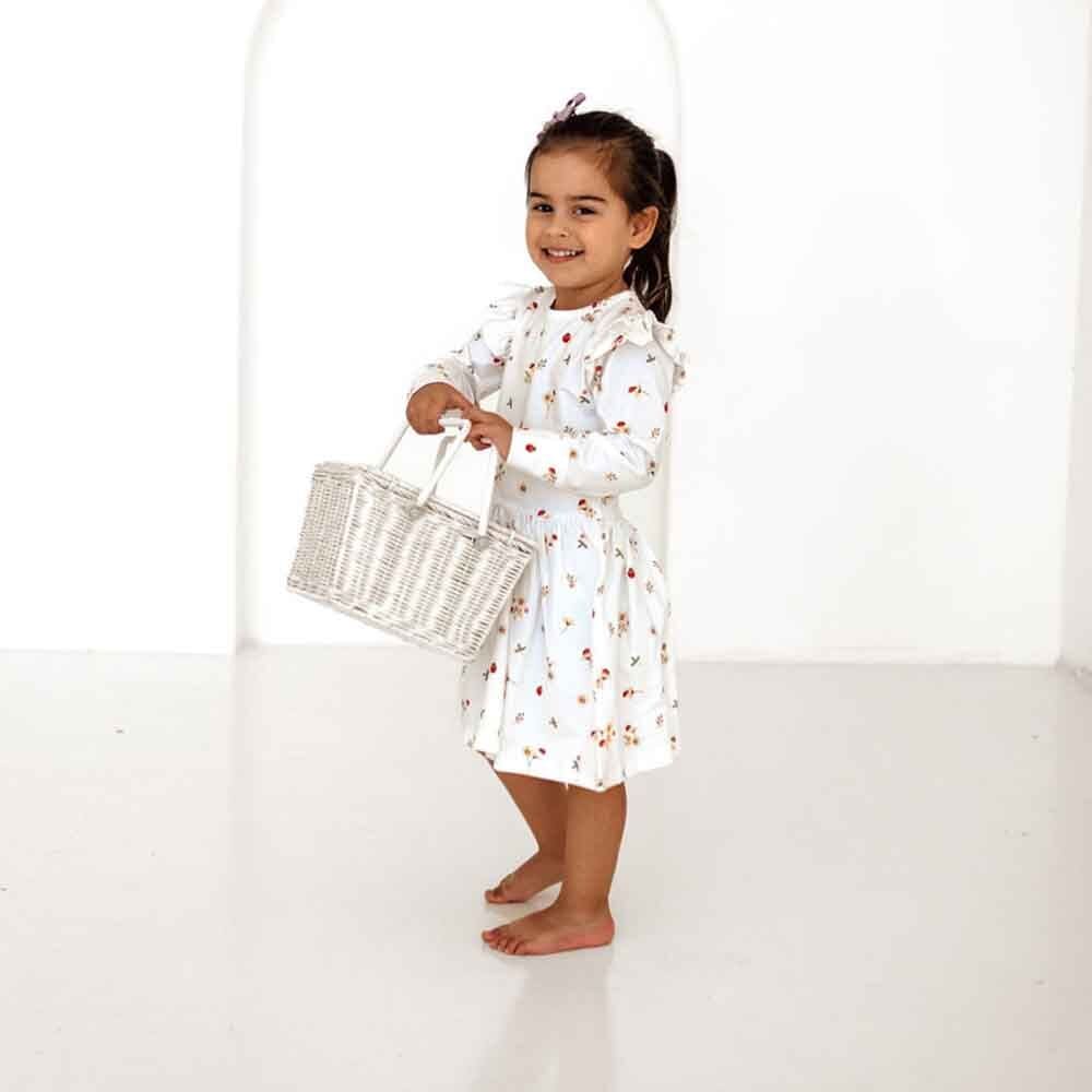 Ladybug Long Sleeve Organic Dress - Baby Girl Clothing