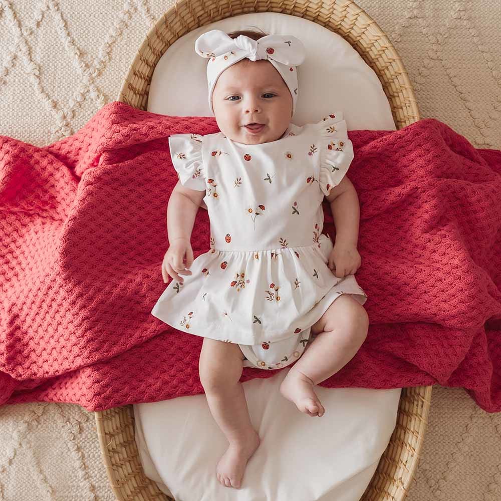 Ladybug Organic Dress - Baby Girl Clothing