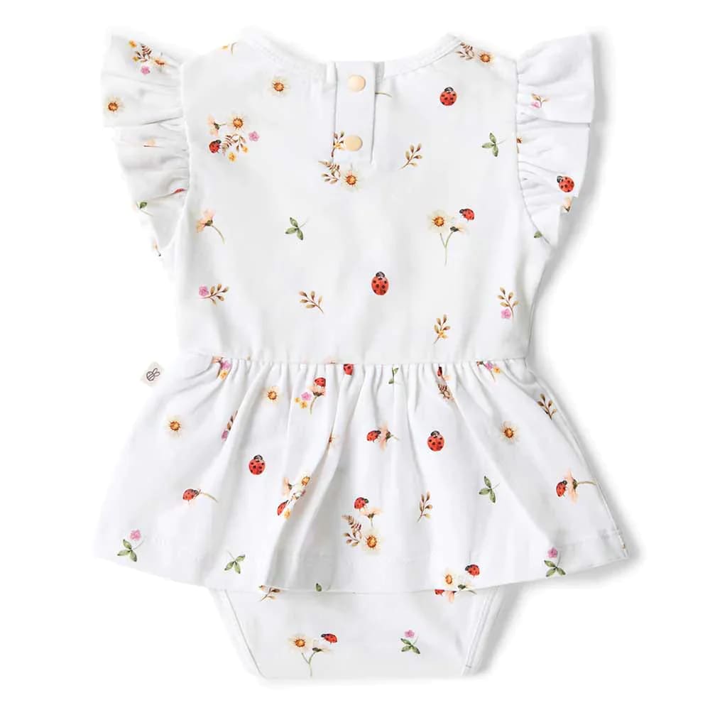 Ladybug Organic Dress - Baby Girl Clothing