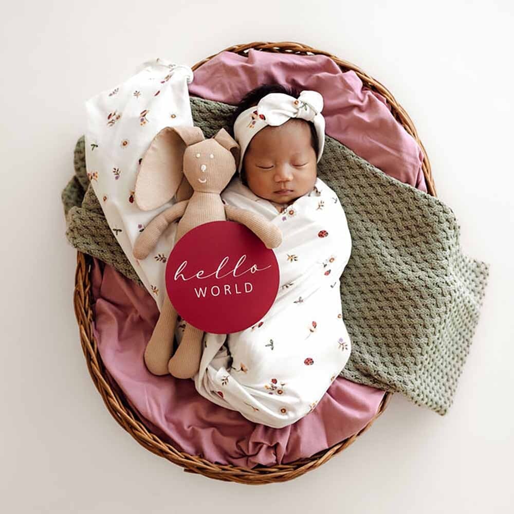 Banksia Organic Jersey Wrap & Topknot Set – Little Chiefs Boutique