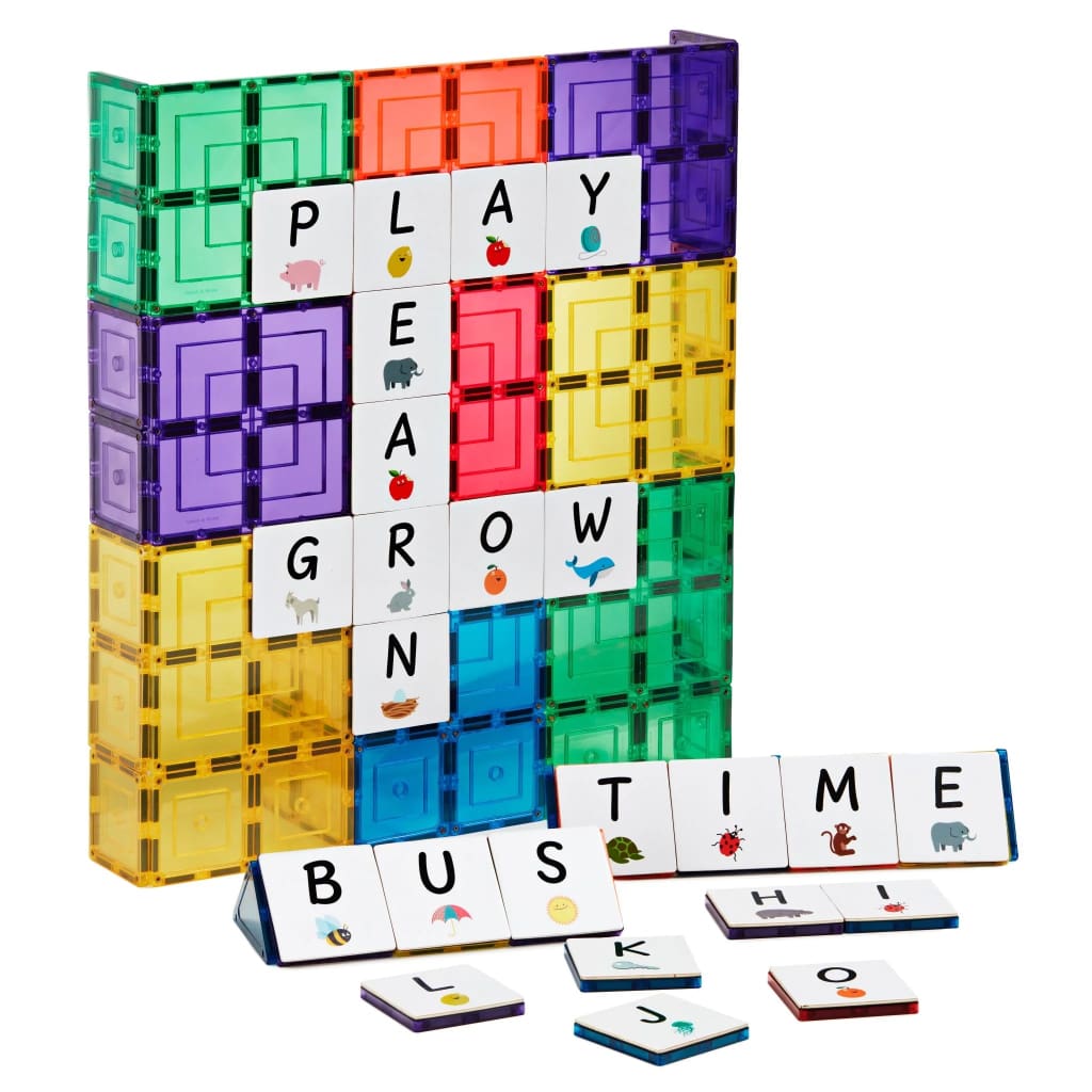 Learn & Grow Magnetic Tile Topper - Alphabet Upper Case - Magnetic Toys