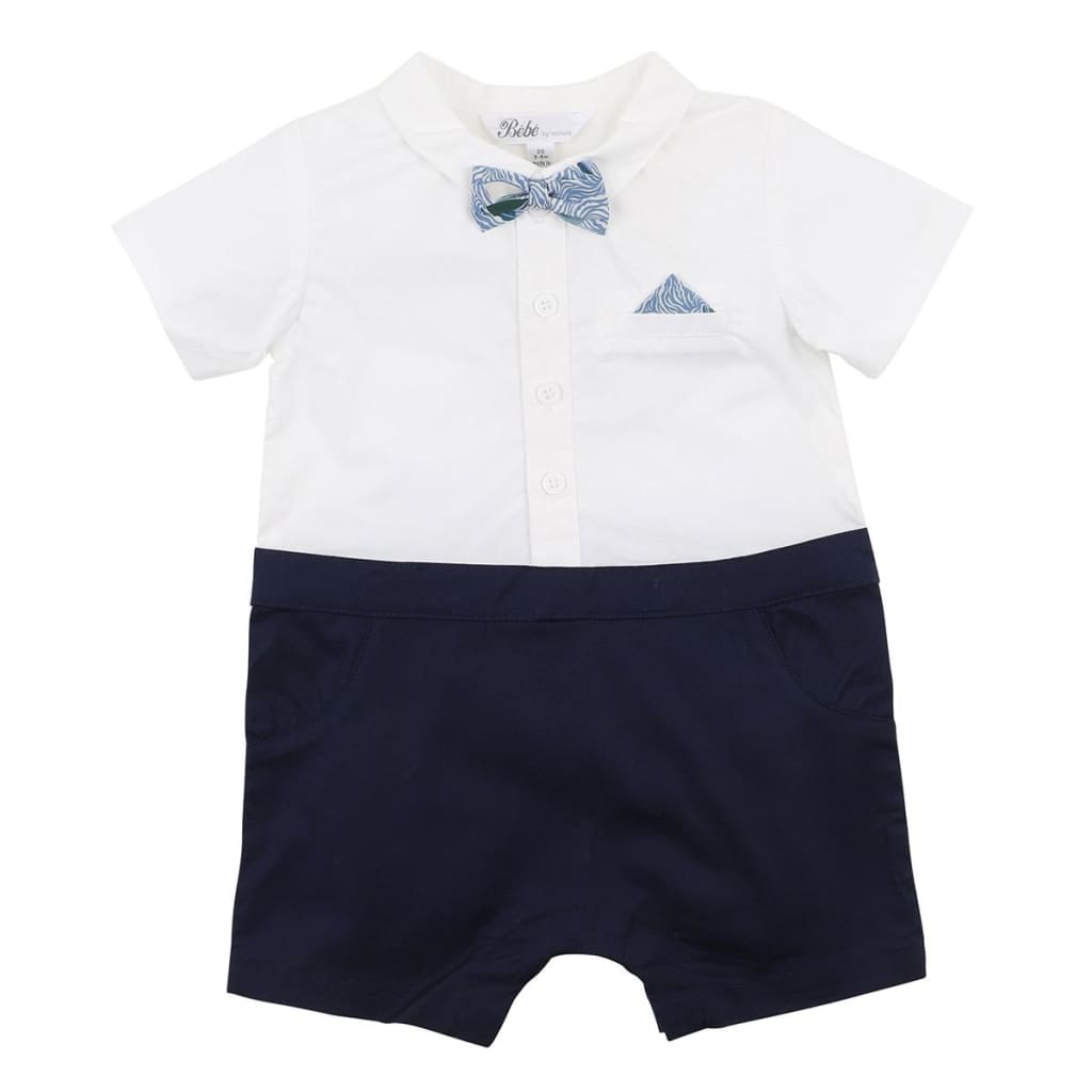 Liberty Bow Tie Romper - Wear&gt;Babies&gt;Boys