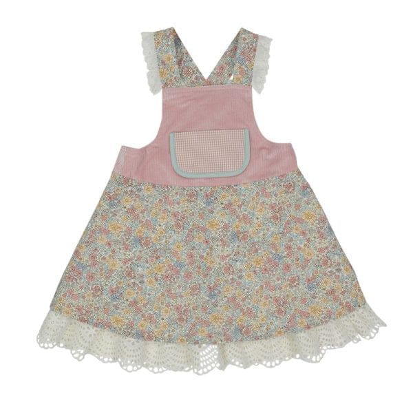 Liberty Overall Dress - 4 - Girls Clothing