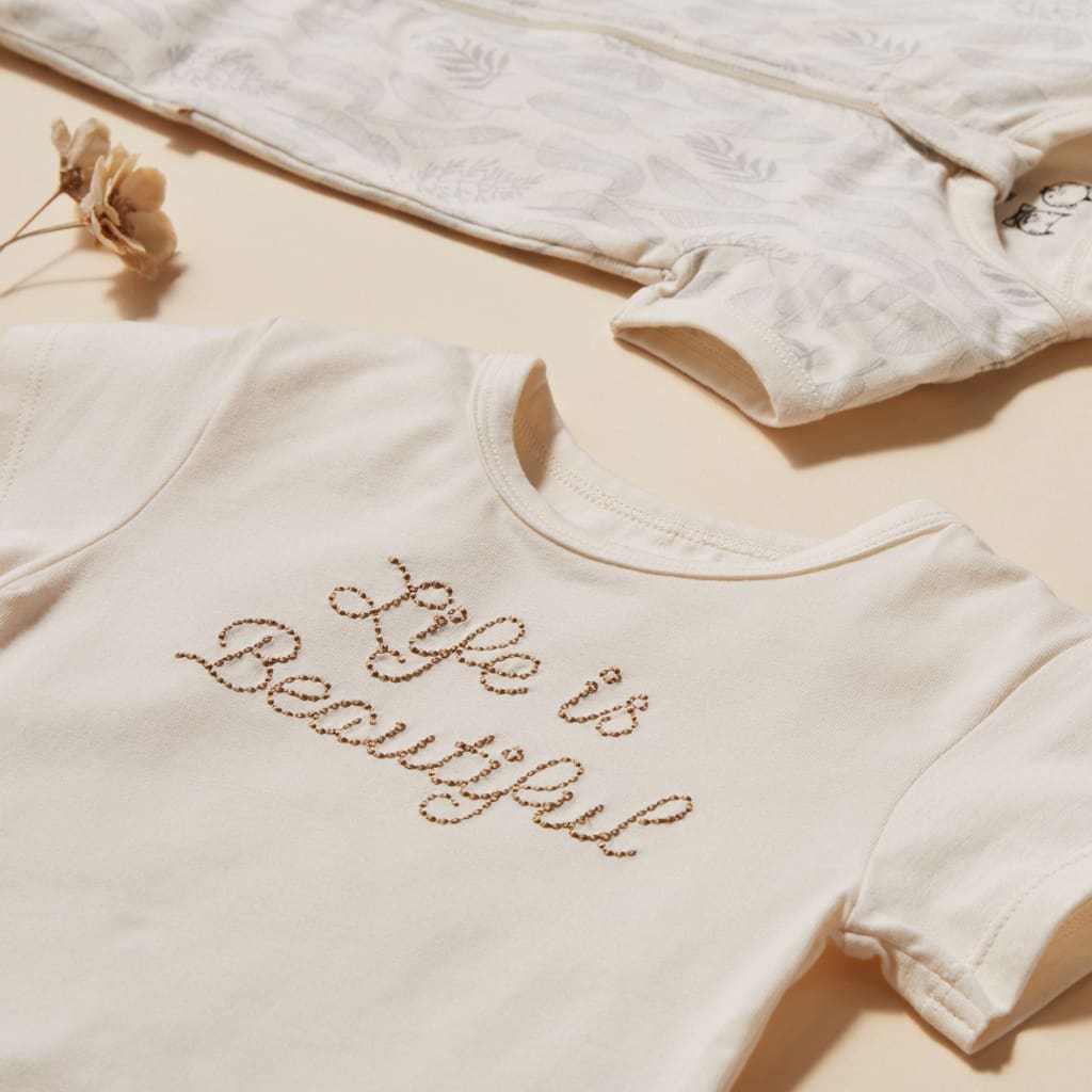 Life is Beautiful Organic Bodysuit - Baby Boy Clothing