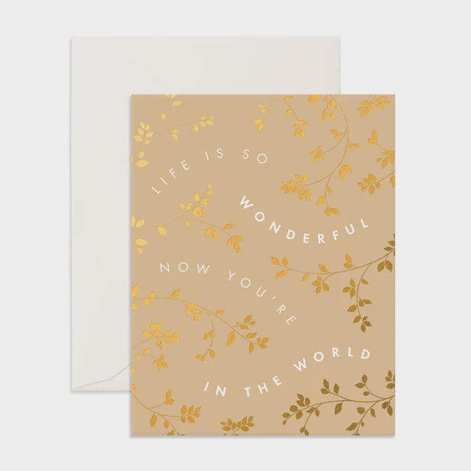Life Is Wonderful Vines Greeting Card - Greeting Cards