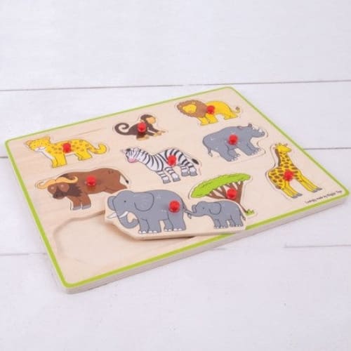 Lift Out Puzzle - Safari - Bigjigs Toys - Puzzles