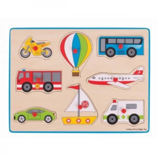 Lift Out Puzzle - Transport - Bigjigs Toys - Puzzles