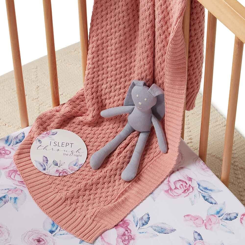 Lilac Skies - Fitted Cot Sheet - Bassinet &amp; Cot Sheets