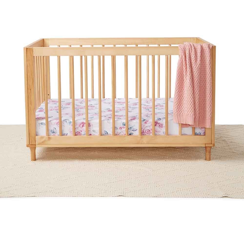 Lilac Skies - Fitted Cot Sheet - Bassinet &amp; Cot Sheets