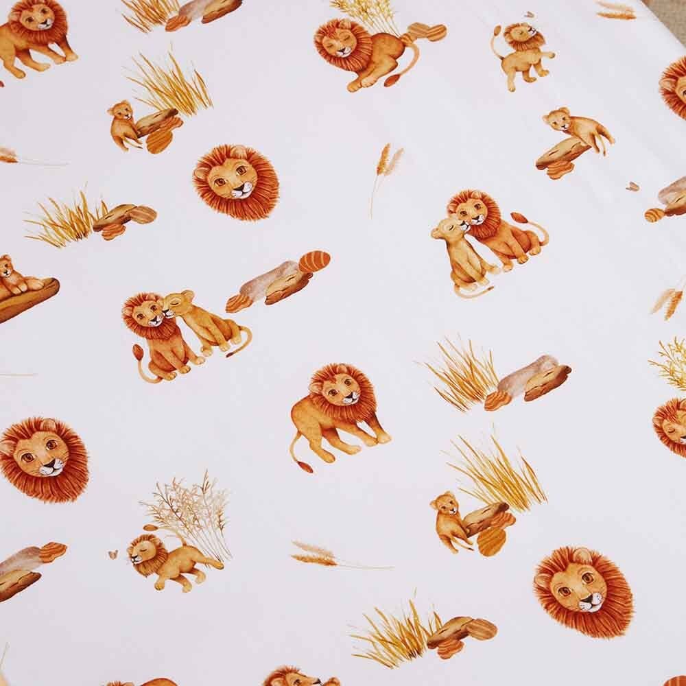 Lion Fitted Cot Sheet - Bassinet & Cot Sheets