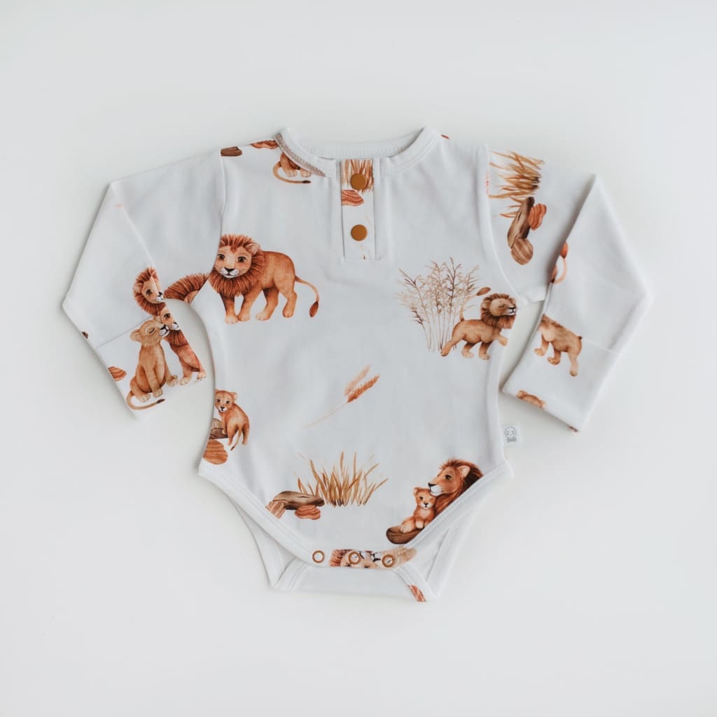 Lion Long Sleeve Bodysuit - Wear&gt;Babies&gt;Boys