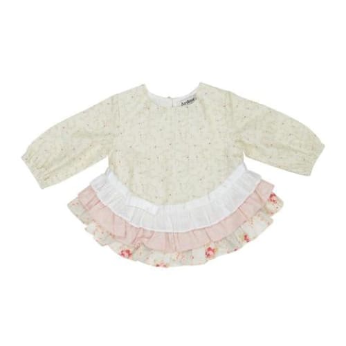 Long Sleeve Layered Top - 1 - Girls Baby Clothing