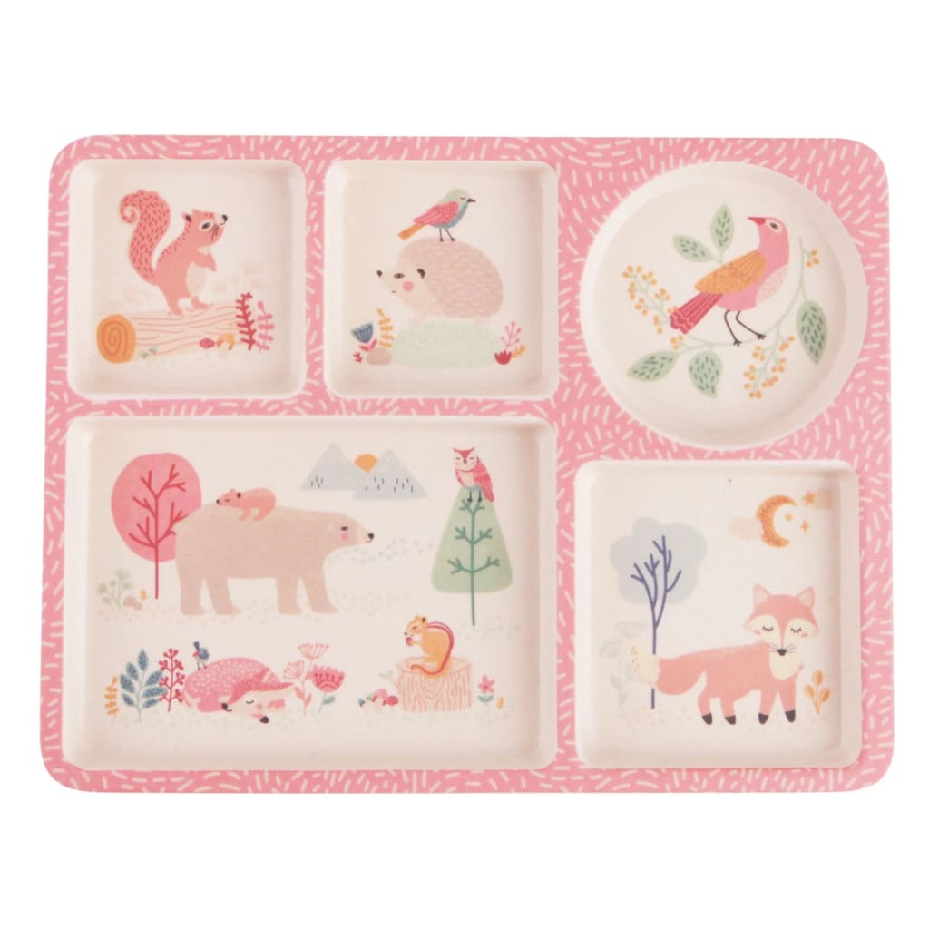 Love Mae Divided Plate Set - Woodland Friends - Eating &amp; Drinking