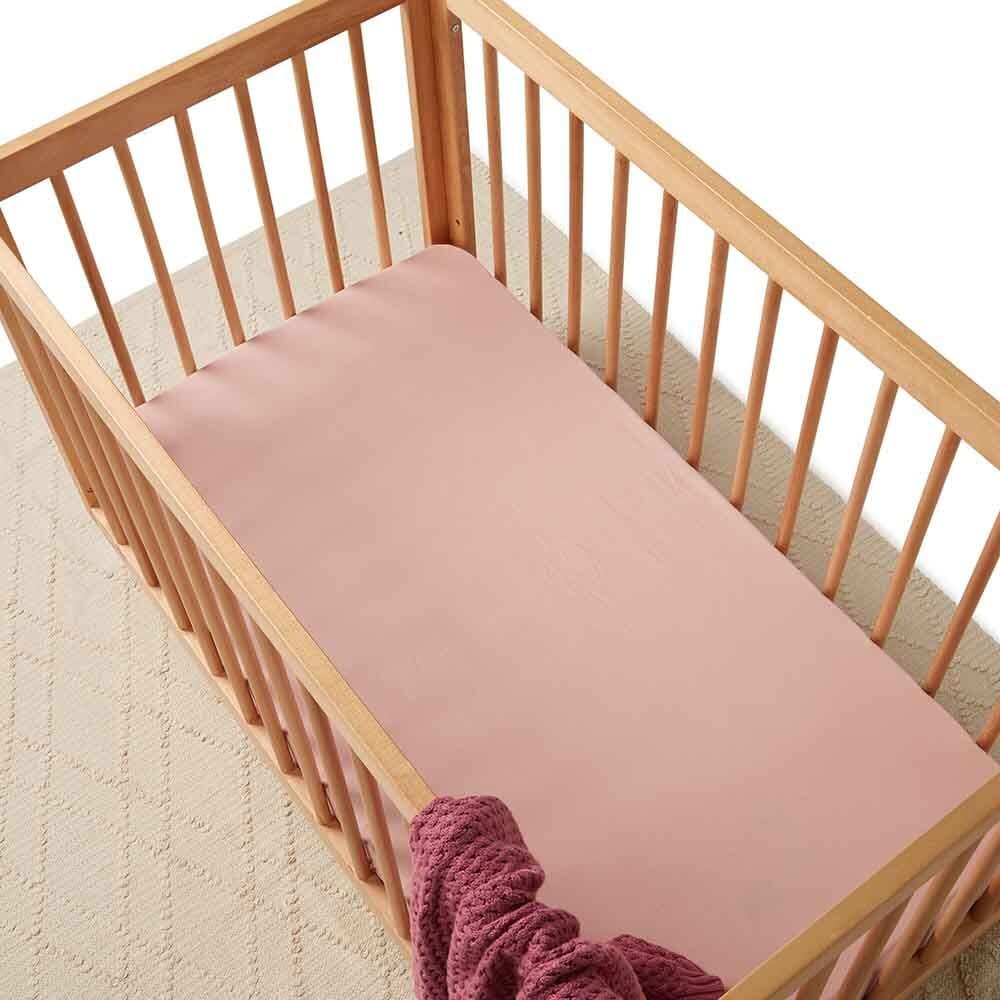 Lullaby Pink Fitted Cot Sheet - Baby Boy Clothing