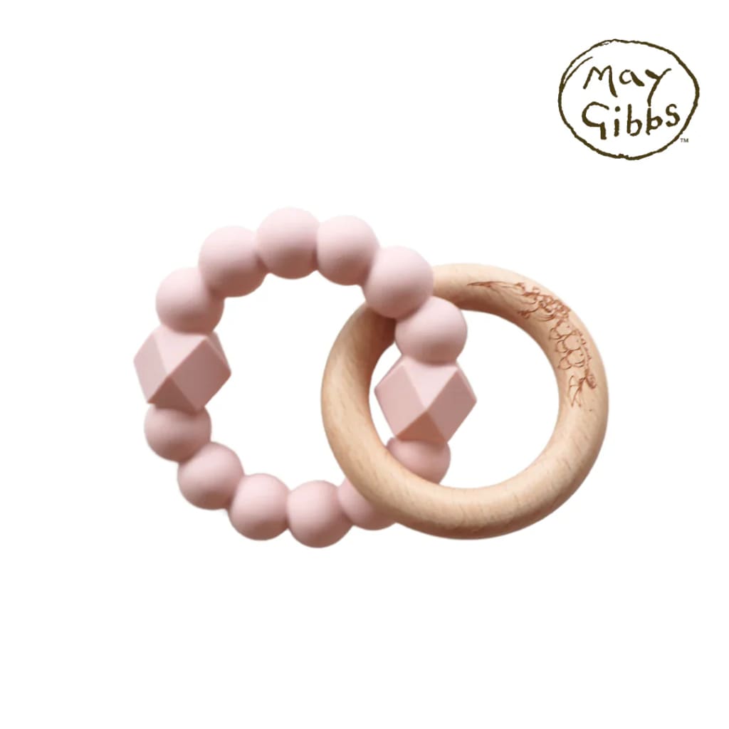 May Gibbs Moon Teether - Blush - Teethers