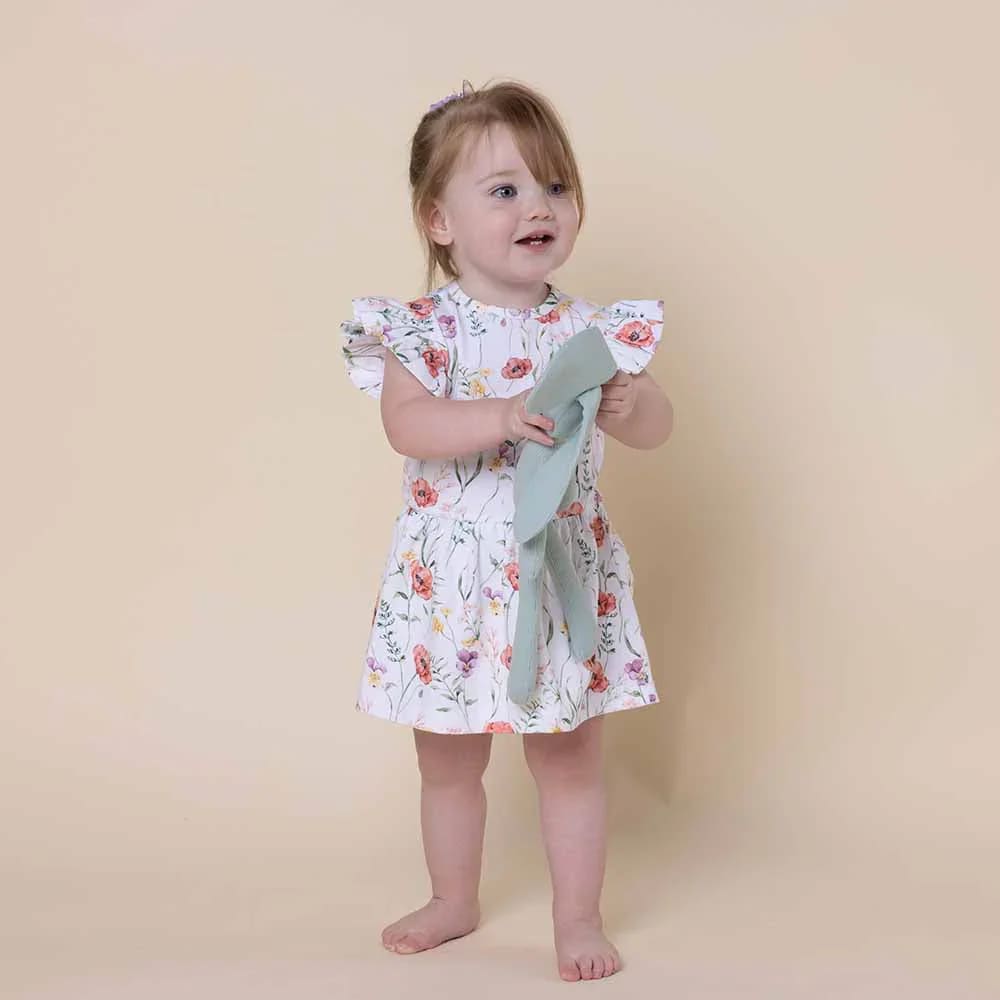 Meadow Short Sleeve Organic Dress - Baby Girl Clothing