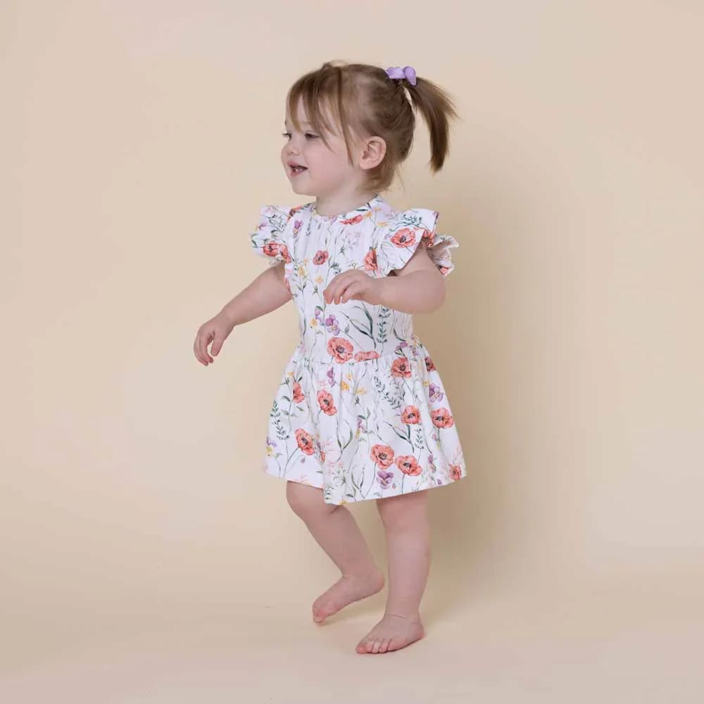 Meadow Short Sleeve Organic Dress - Baby Girl Clothing